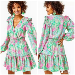 Lilly Pulitzer Colorful Taviana Stretch Dress Size 2